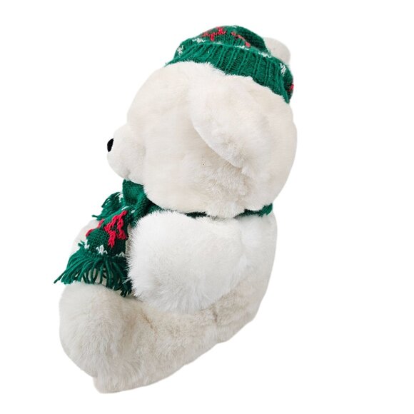 Kmart Holiday Bear Plush 10th Anniversary Limited Edition 1996 Green Hat Scarf - Picture 7 of 10